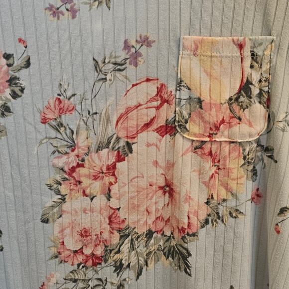 FN by Flora Nikrooz PJs Light Blue Pink Floral Super Soft Comfy Airy Womens M - Picture 8 of 10